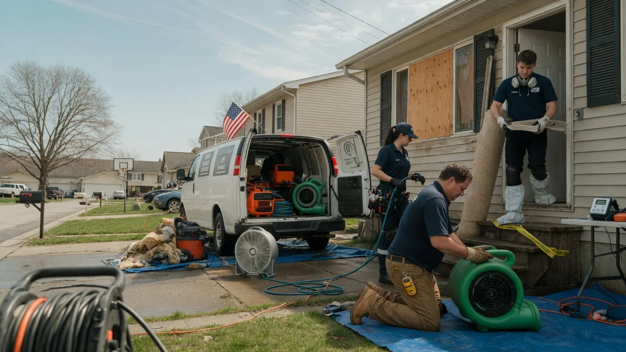 Water Damage Restoration in Staunton, IL near me